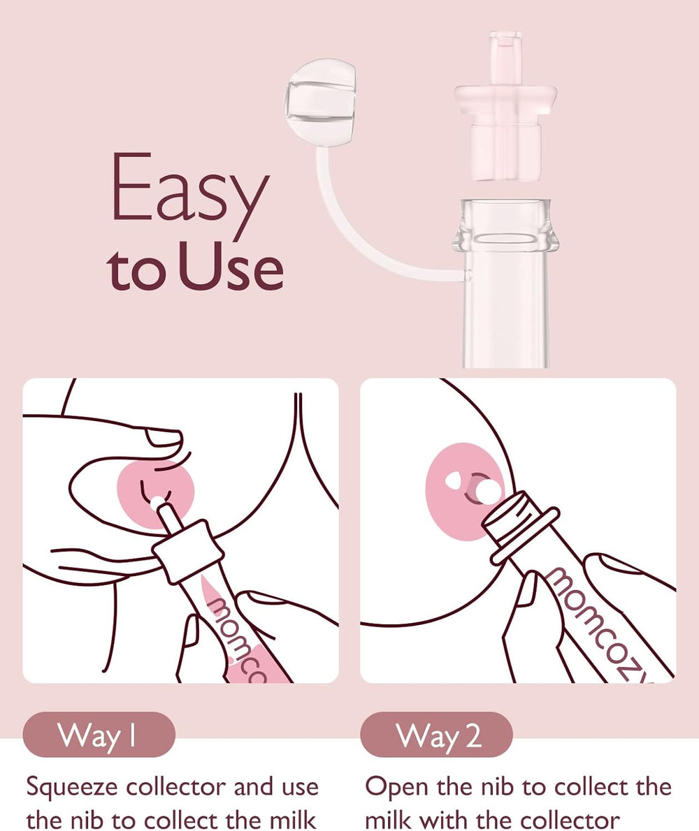 Momcozy Colostrum Collector - Pre-Sterilized, BPA-Free (2 Pack)