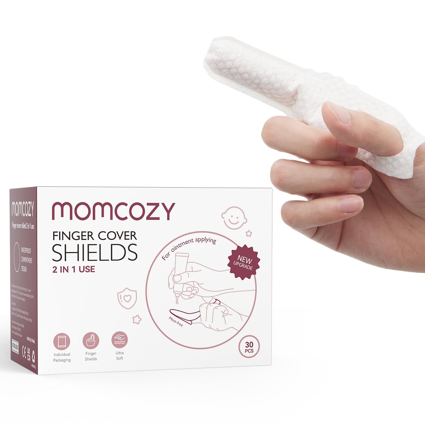 Momcozy 2-in-1 Finger Cover Shields-30 pcs
