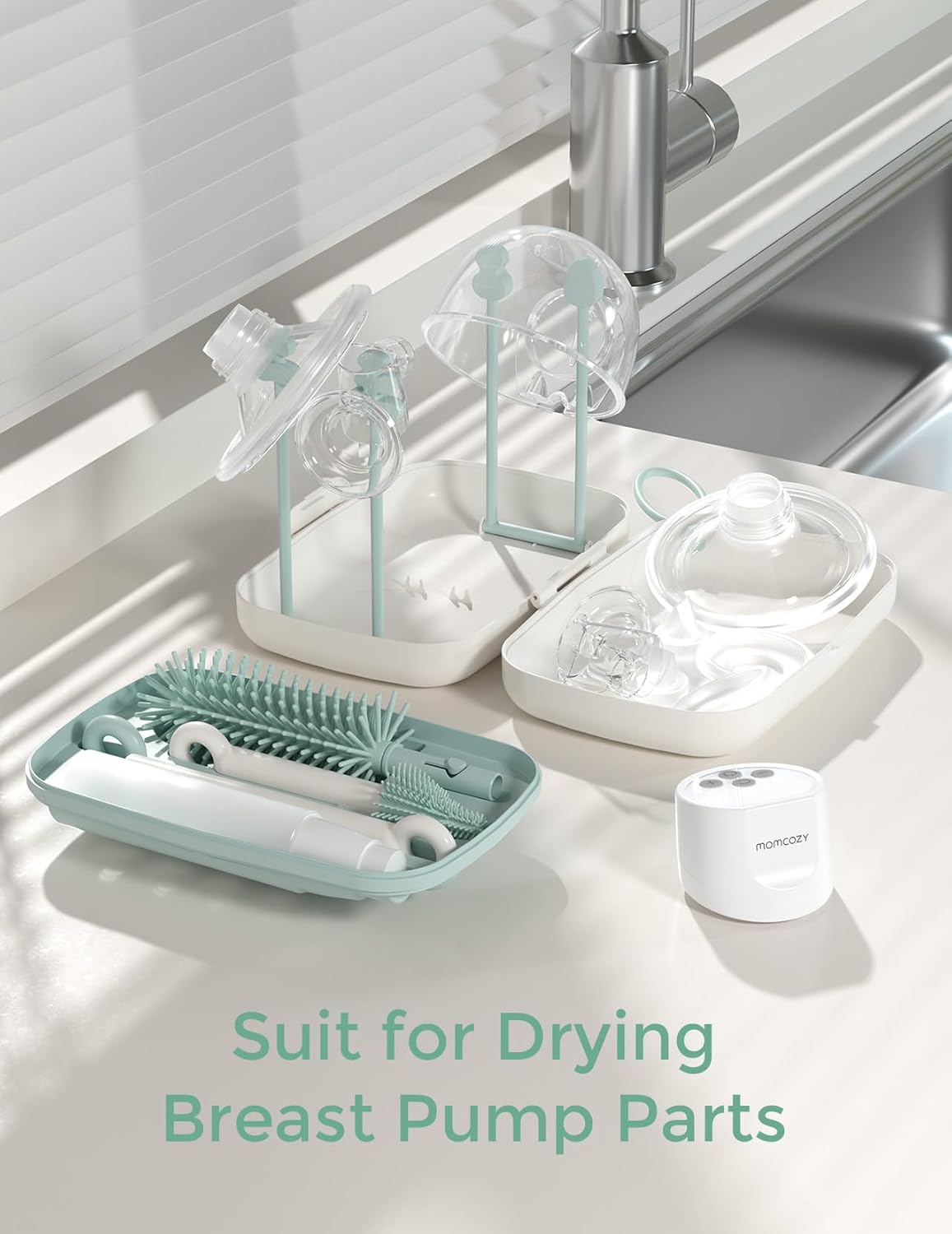 مجموعة فرشاة تنظيف الزجاجات Momcozy - 7 في 1 - تصميم سهل الاستخدام - طراز كلاسيكي