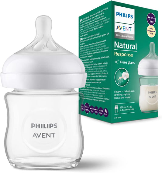 Philips Avent- Natural Response Glass Baby Bottle-120ml