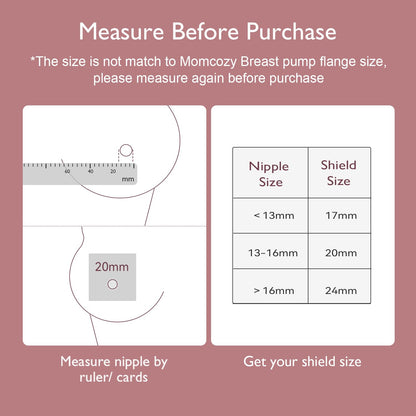 Momcozy-Silicone Nipple Shield 17mm