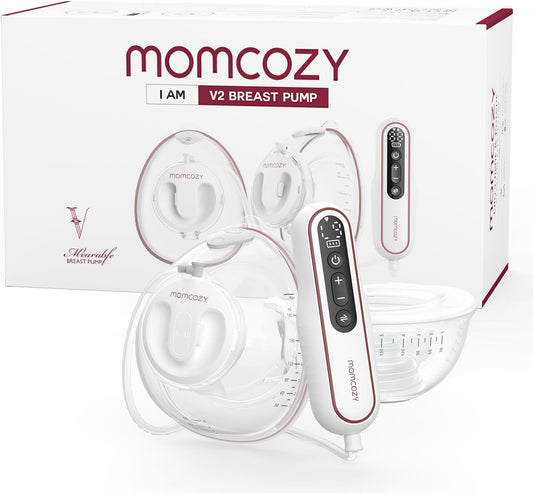 Momcozy - Ultra Light Wearable Breast Pump Set V2 - White