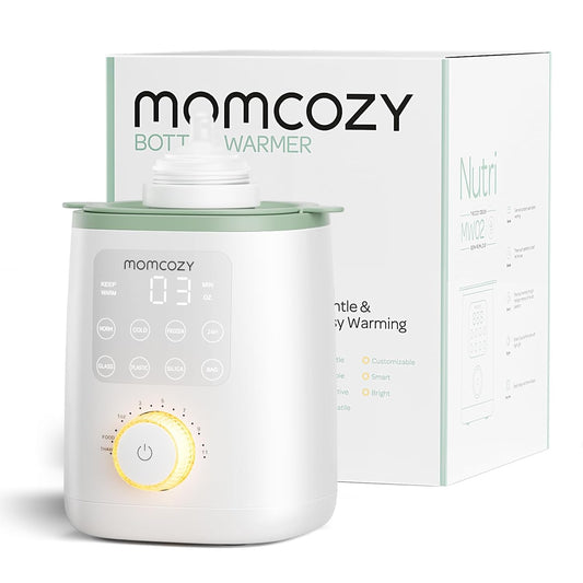 Momcozy - Nutri Smart Baby Bottle Warmer - White/Green