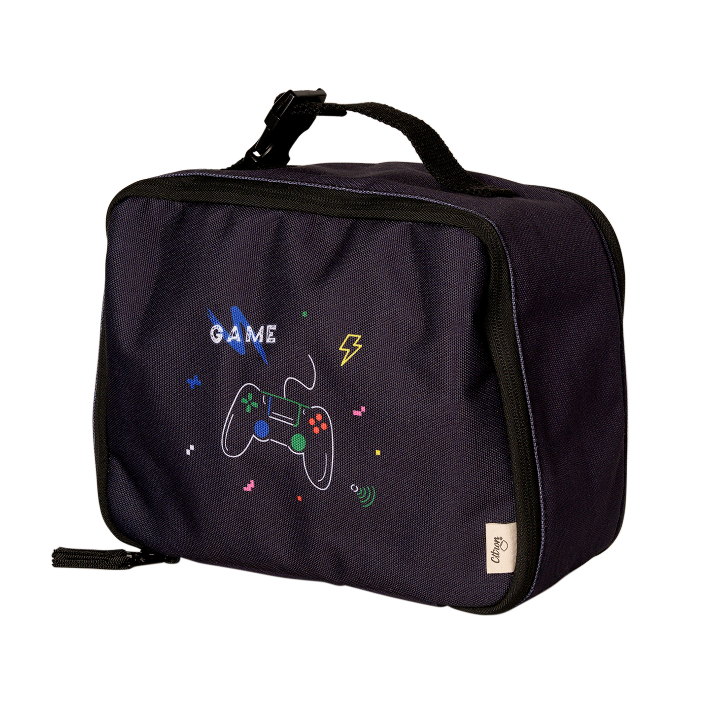 Citron Insulated Square Lunch Bag - Gaming