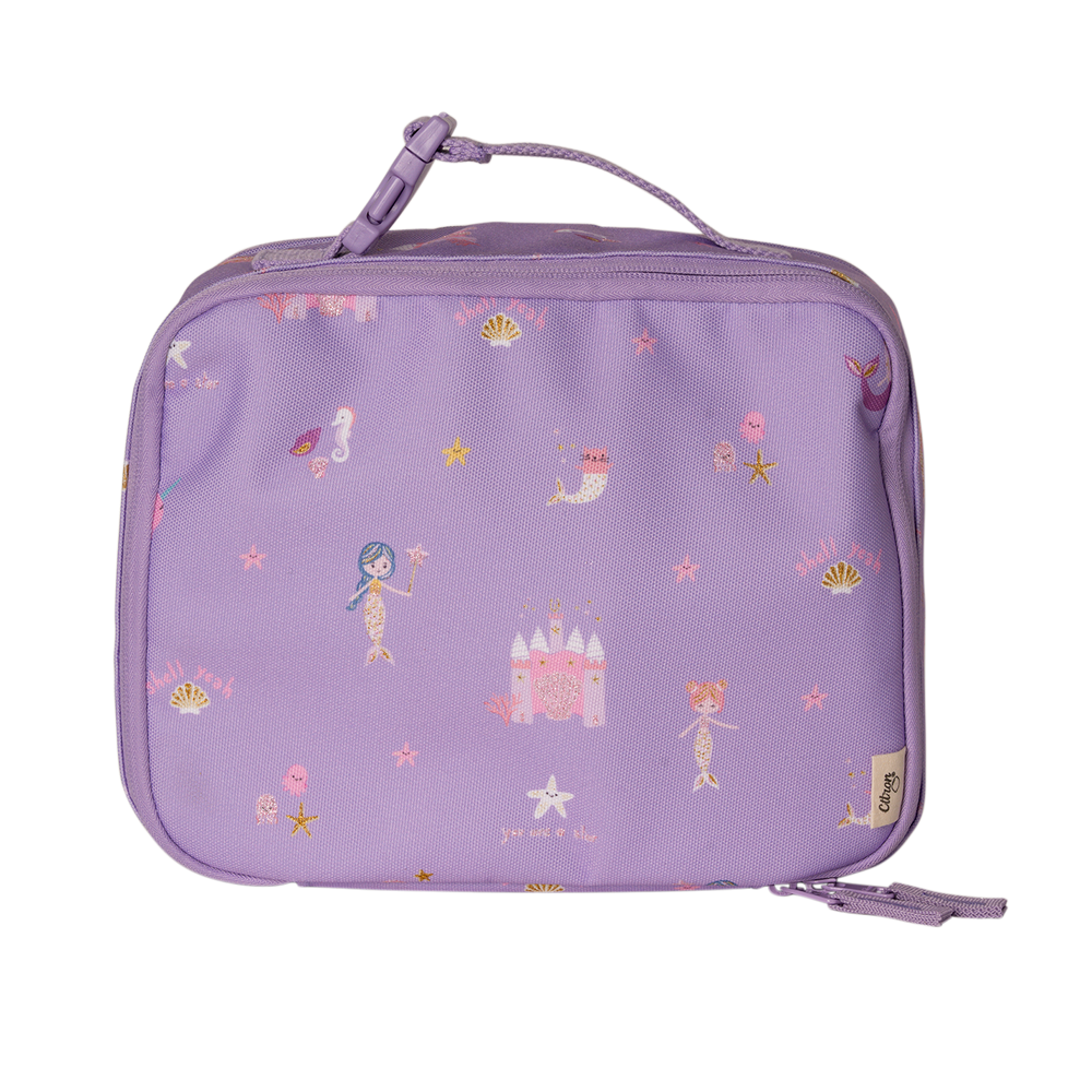 Citron Insulated Square Lunch Bag - Mermaid