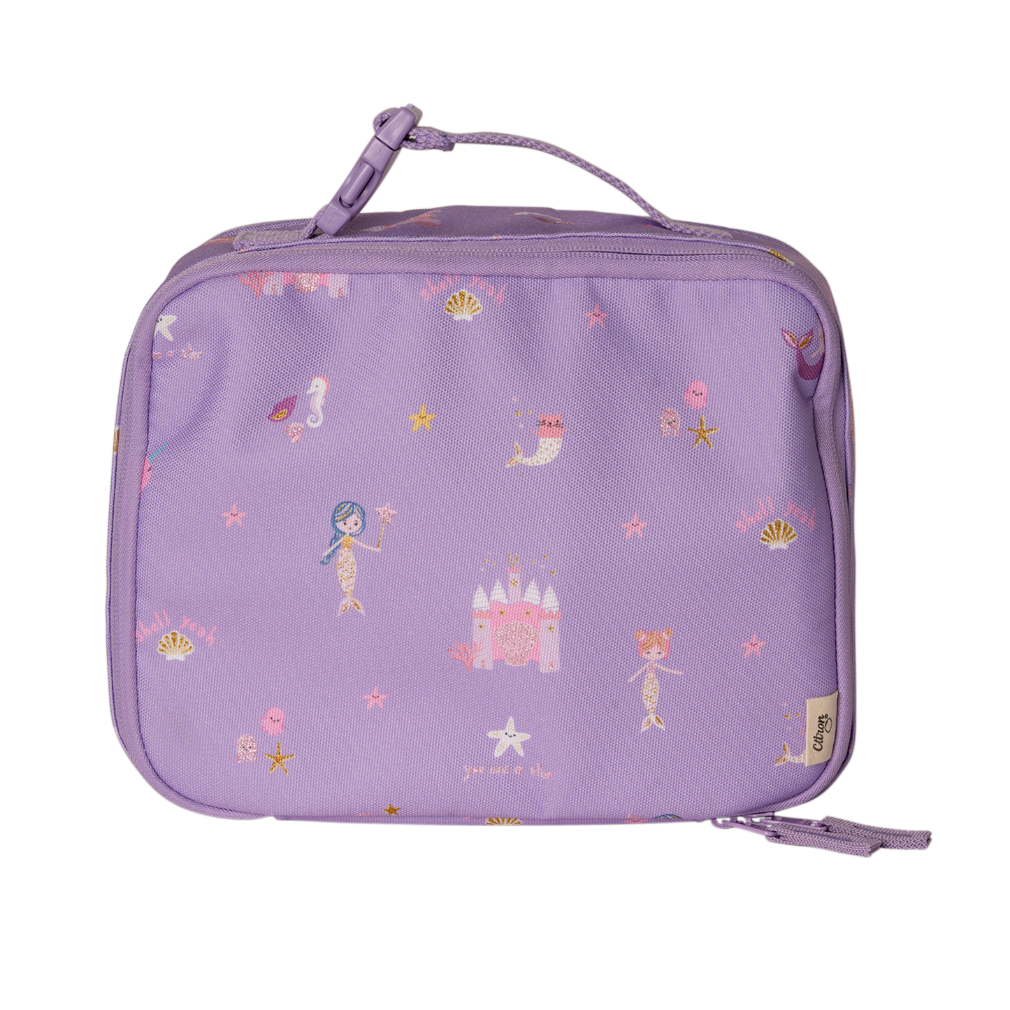 Citron Insulated Square Lunch Bag - Mermaid