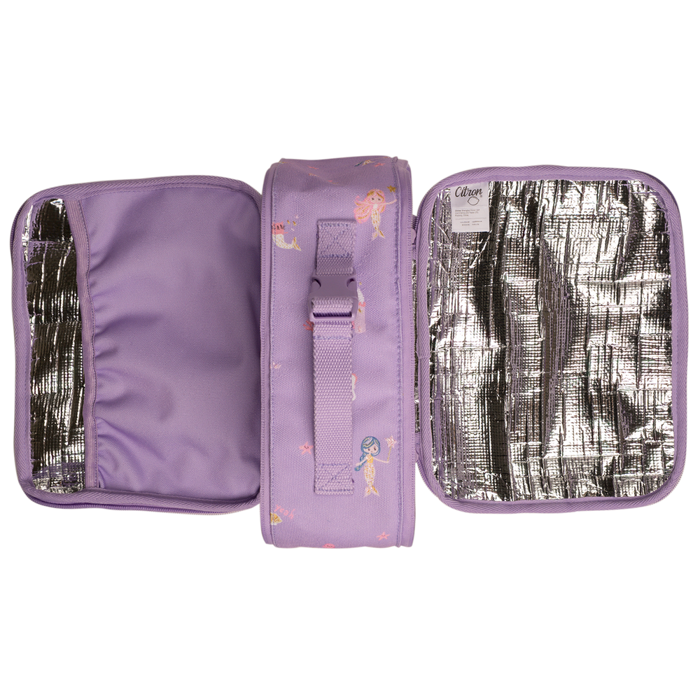 Citron Insulated Square Lunch Bag - Mermaid