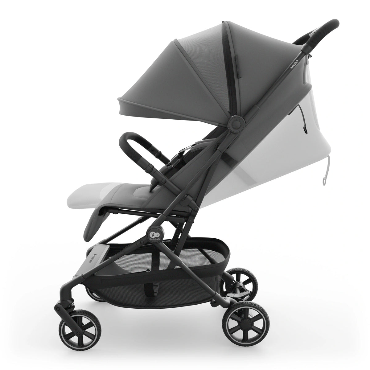 Kinderkraft - Nebo Cabin Lightweight Stroller - Grey