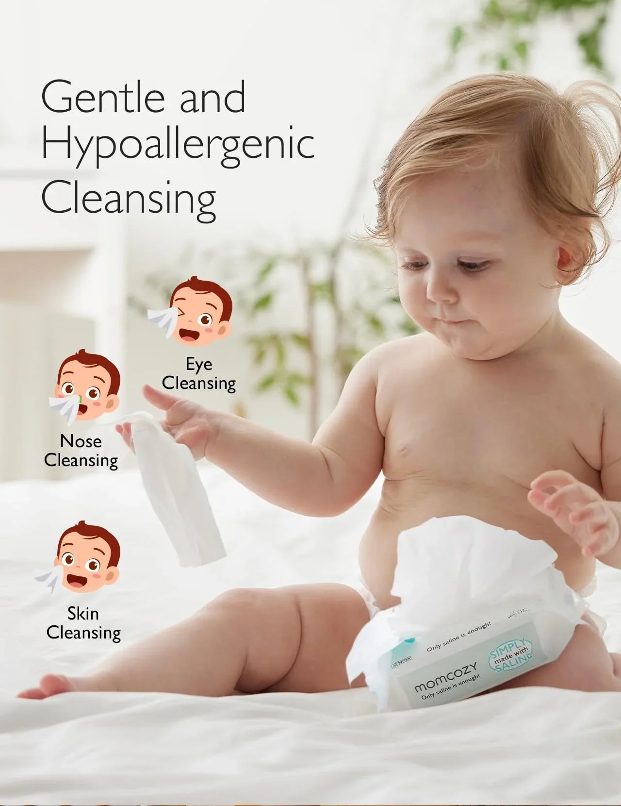 Momcozy - Baby Nose Saline Wipes - 30pcs
