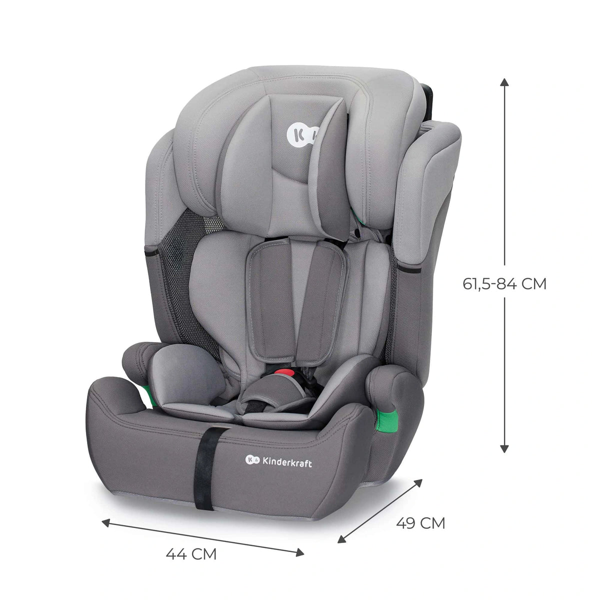 Kinderkraft - COMFORT UP i-Size Car Seat - Group 1 /2/3 - Grey