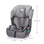 Kinderkraft - COMFORT UP i-Size Car Seat - Group 1 /2/3 - Grey