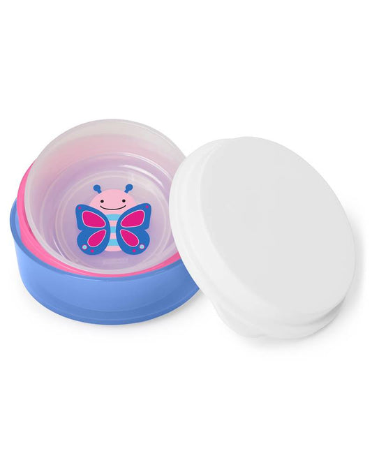 Skip Hop Zoo Smart Serve Non-Slip Bowls-Butterfly