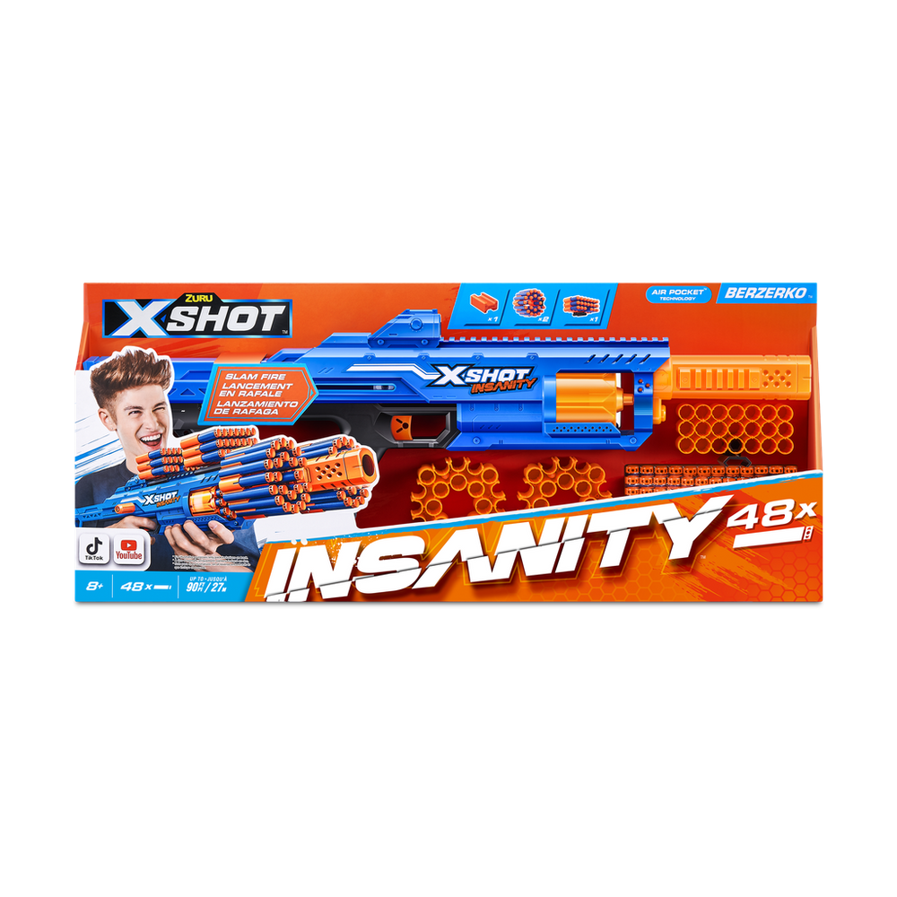 X-Shot Insanity Berzerko 6 Shot (48darts) – Little Wings
