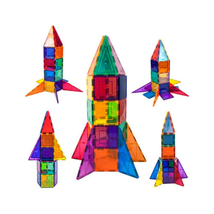 Picasso Tiles - Magnetic Rocket Booster- 32pcs
