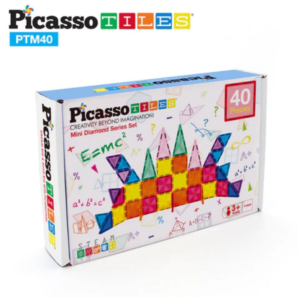 Picasso Tiles - Mini Diamond Tile Series Set - 40pcs