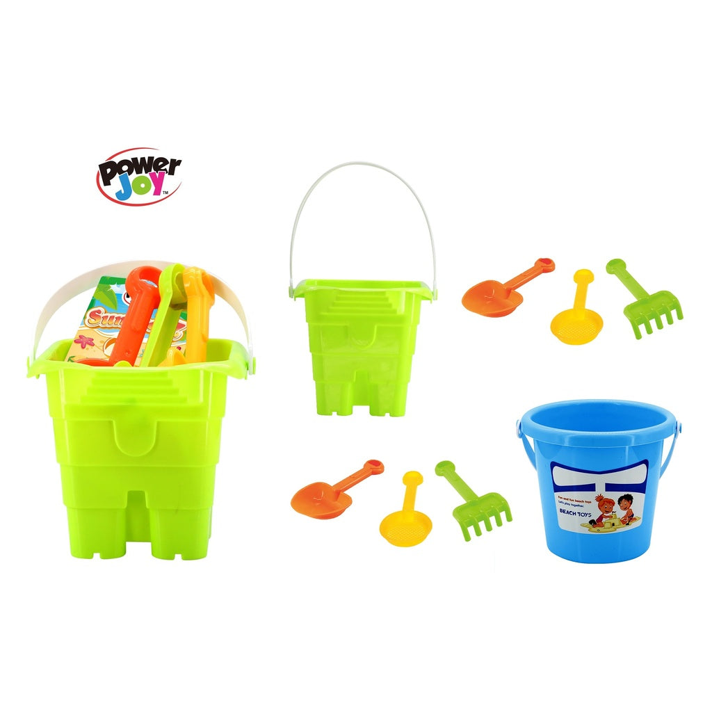 Summerz 4-Piece Mini Beach Bucket Set