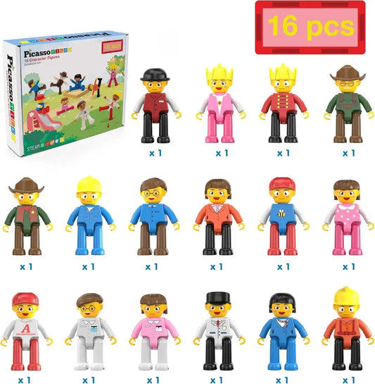 16 Character Figures Set – PicassoTiles