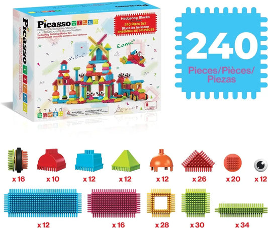 Hedgehog Building Block Set 240 pcs – PicassoTiles