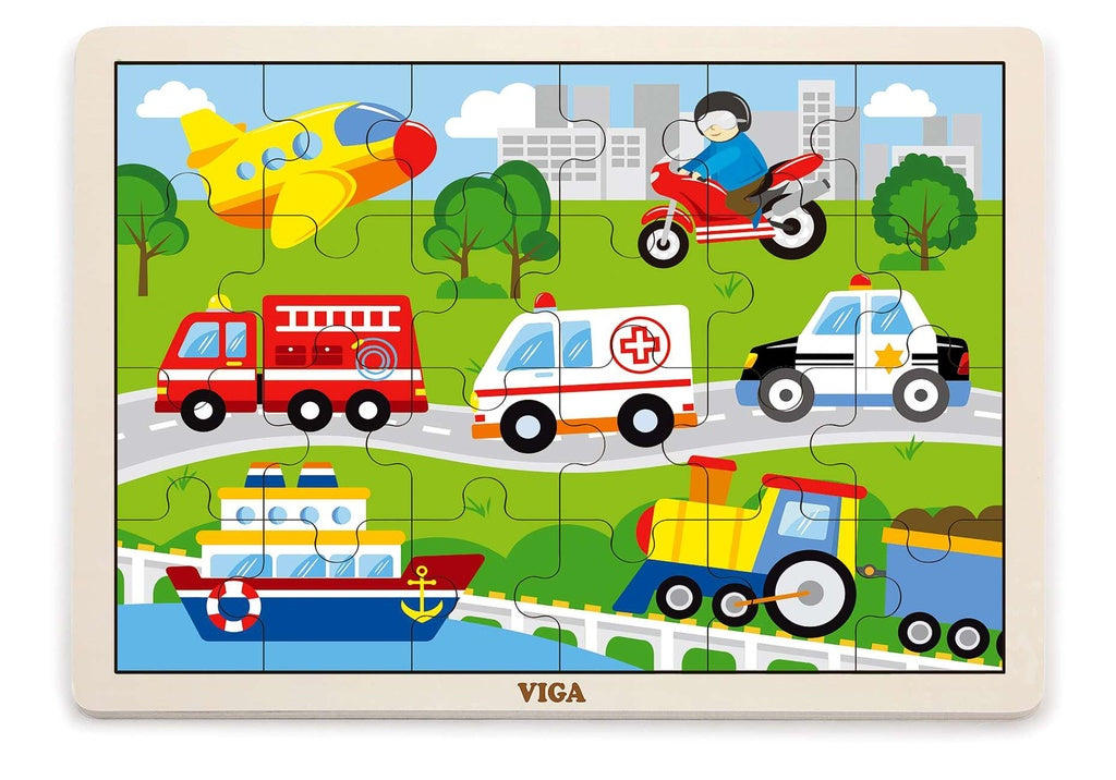 Vehicles Puzzle 24Pcs - Viga