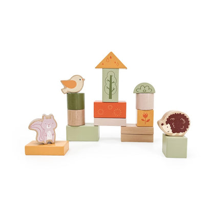 Wooden Blocks (50 pcs) - Green Forest