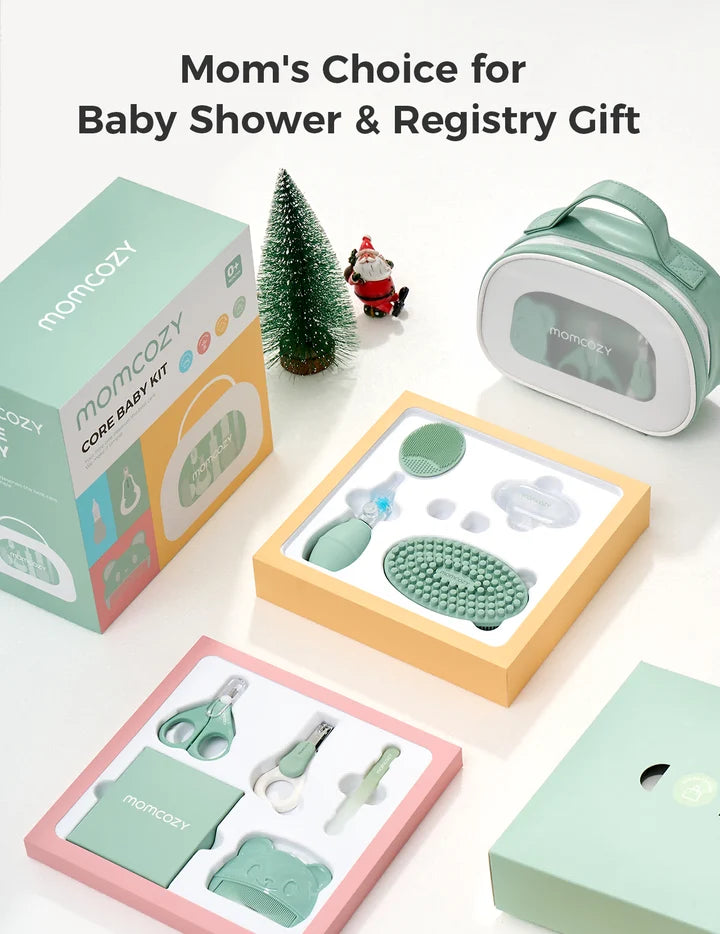 Momcozy Core Baby Kit boxed gift presentation