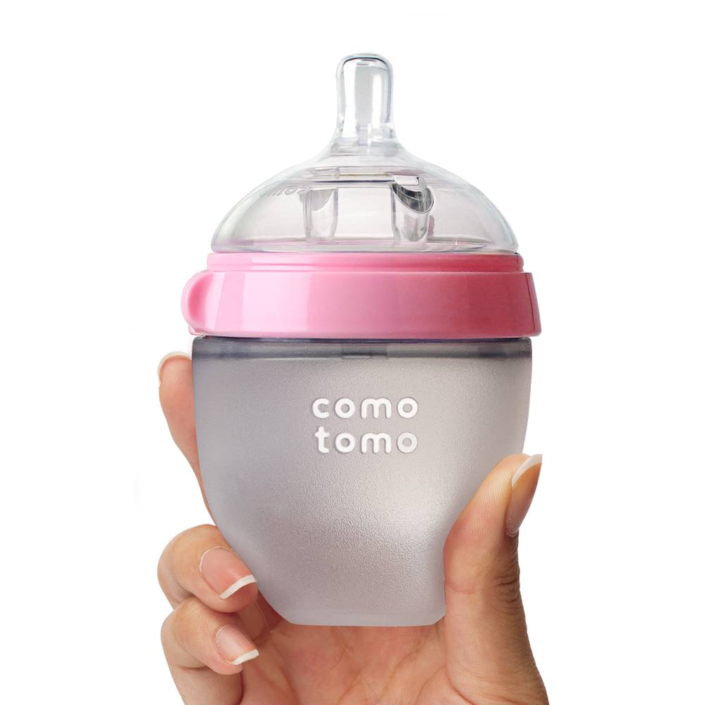 Comotomo - Natural Feel Baby Bottle 150ml - 2 Pack - Pink