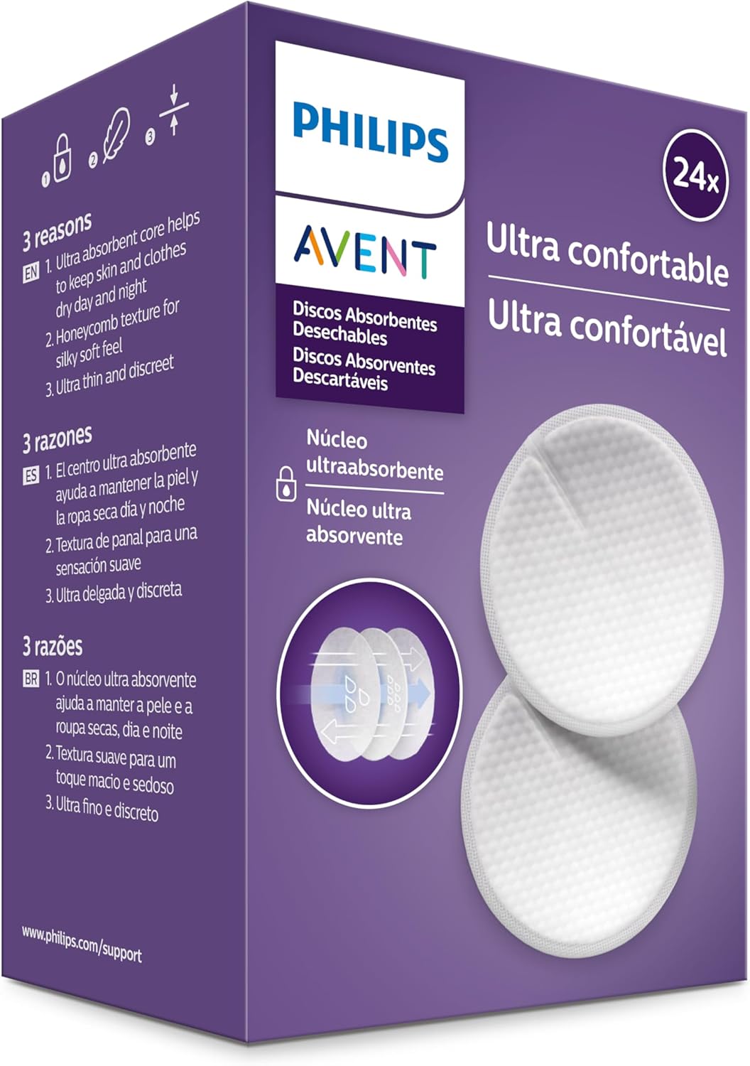 Philips Avent Disposable Breast Pads – 24 Pcs