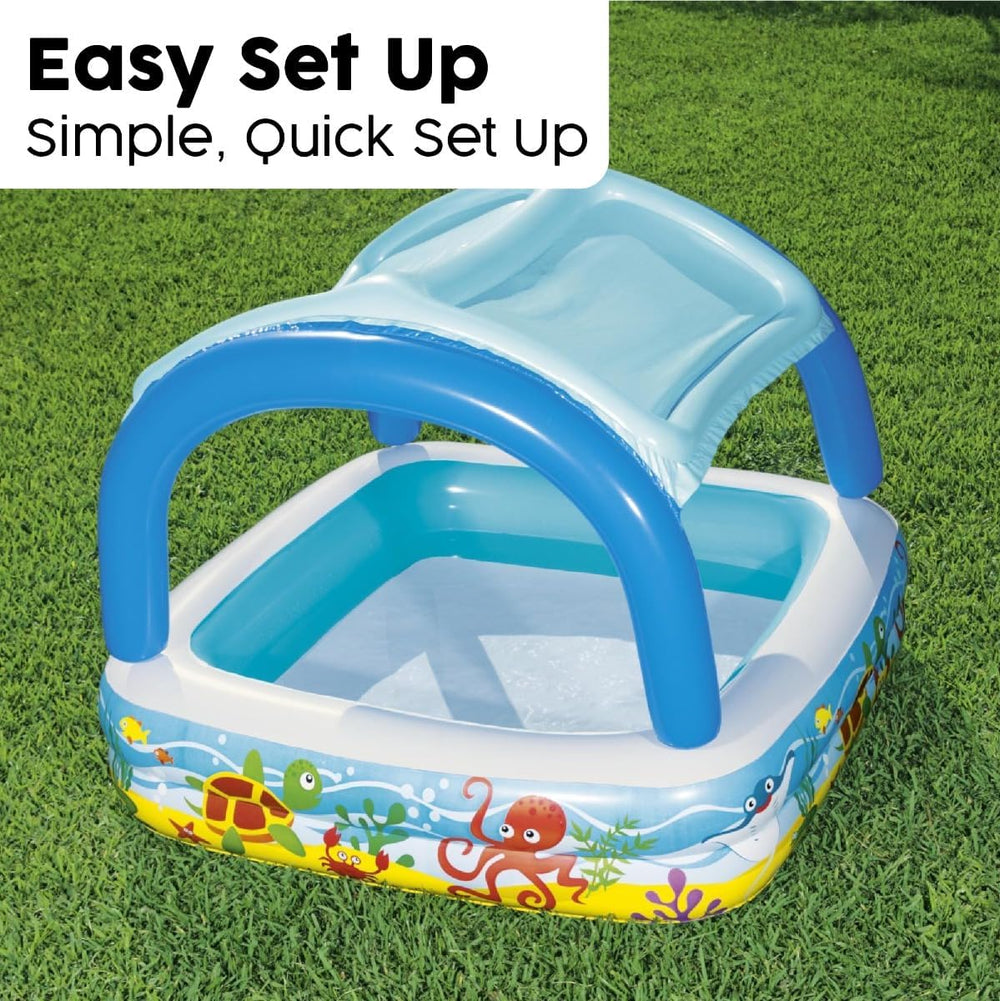 Bestway -Play Pool With Canopy 140X140X114 cm