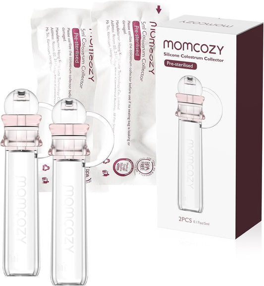 Momcozy Colostrum Collector - Pre-Sterilized, BPA-Free (2 Pack)