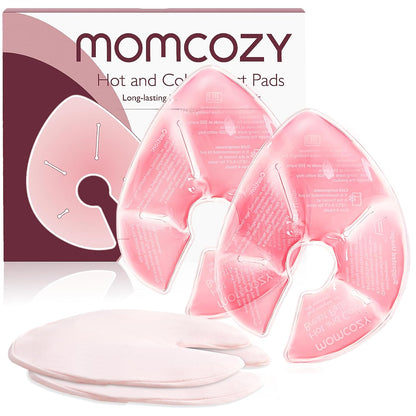 Momcozy Hot and Cold Breast Pads with 2 Soft Covers