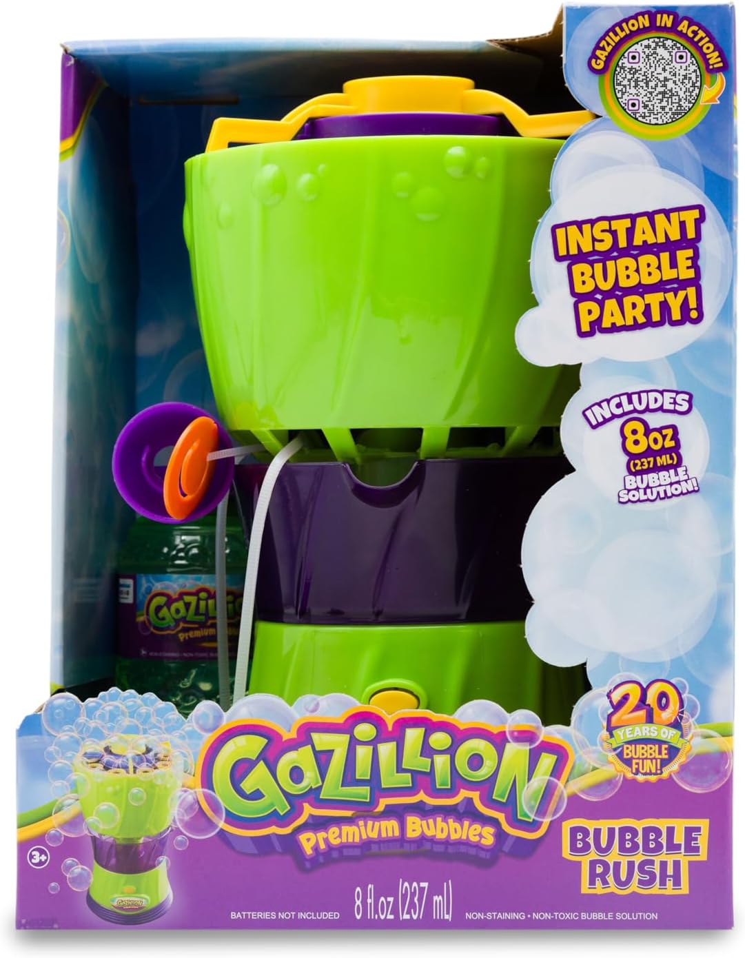 Gazillion Bubbles-Bubble Rush Portable Bubble Maker