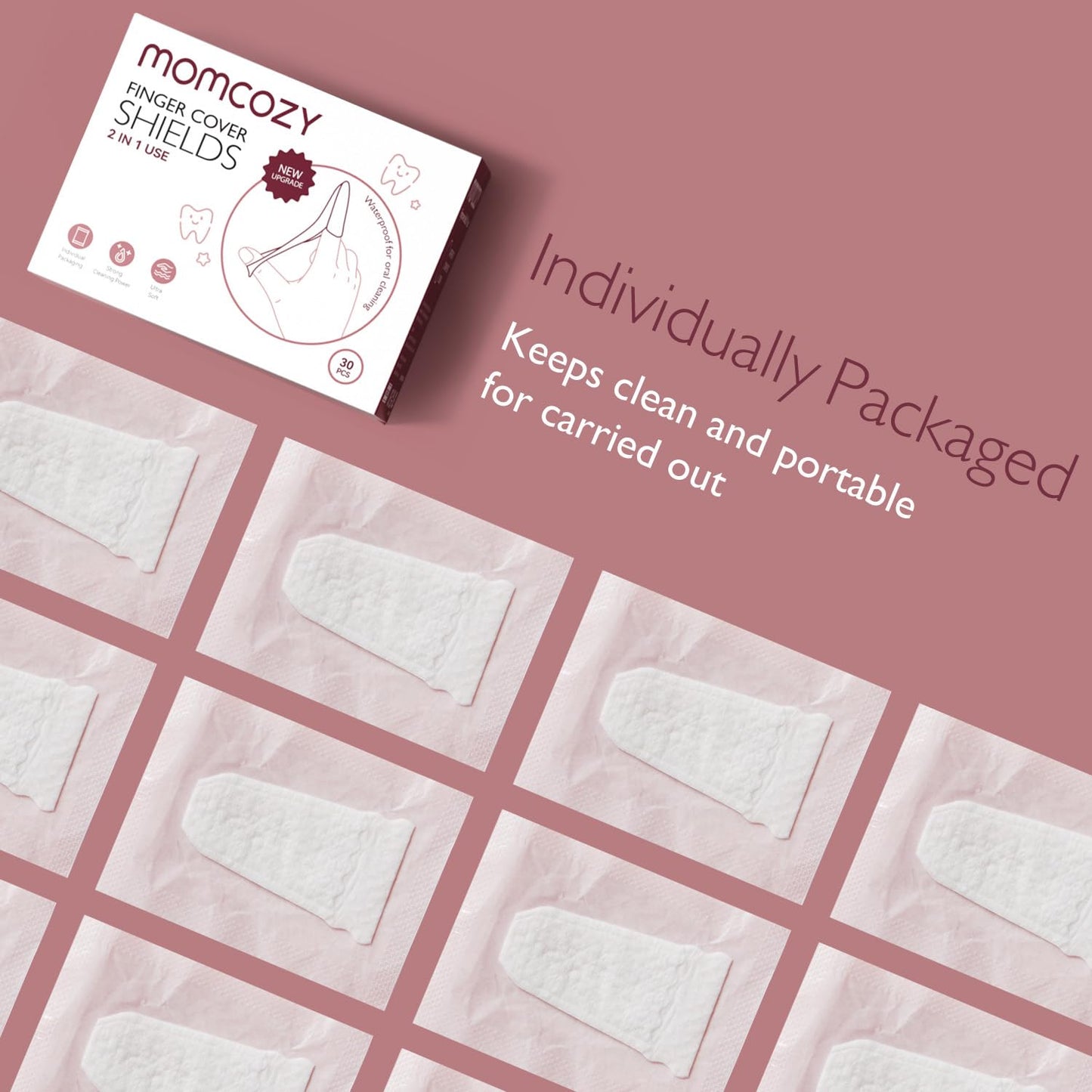 Momcozy 2-in-1 Finger Cover Shields-30 pcs