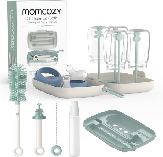 مجموعة فرشاة تنظيف الزجاجات Momcozy - 7 في 1 - تصميم سهل الاستخدام - طراز كلاسيكي