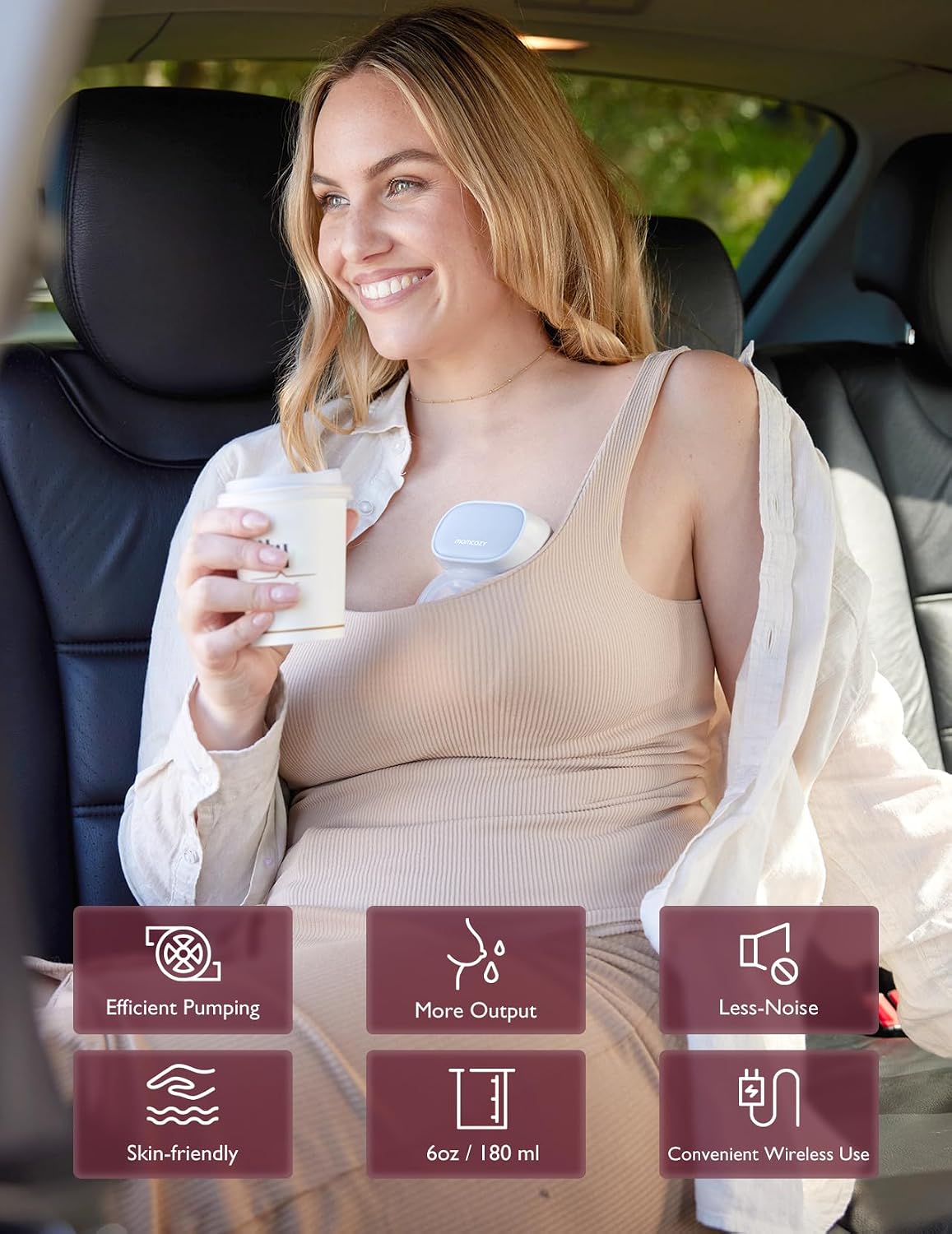 Momcozy S9 Pro improved suction experience - upgraded structure and flange edge