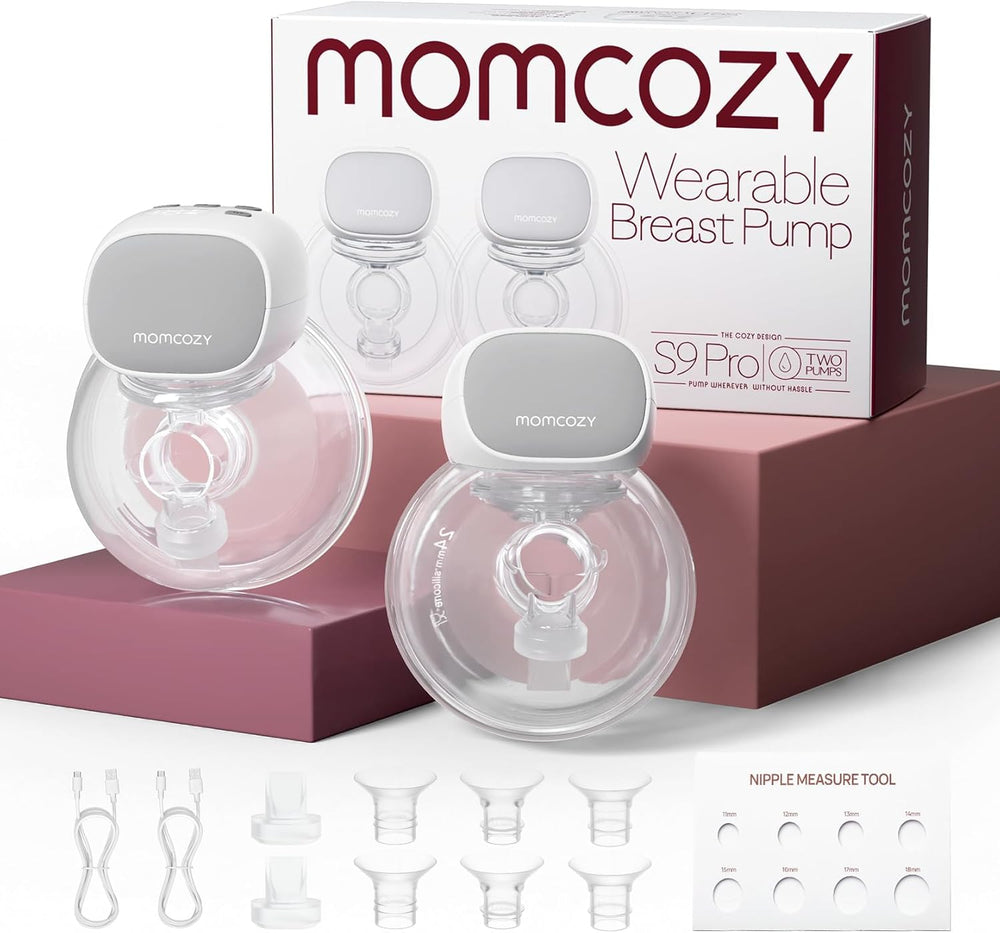 Momcozy S9 Pro double pump set with accessories and box