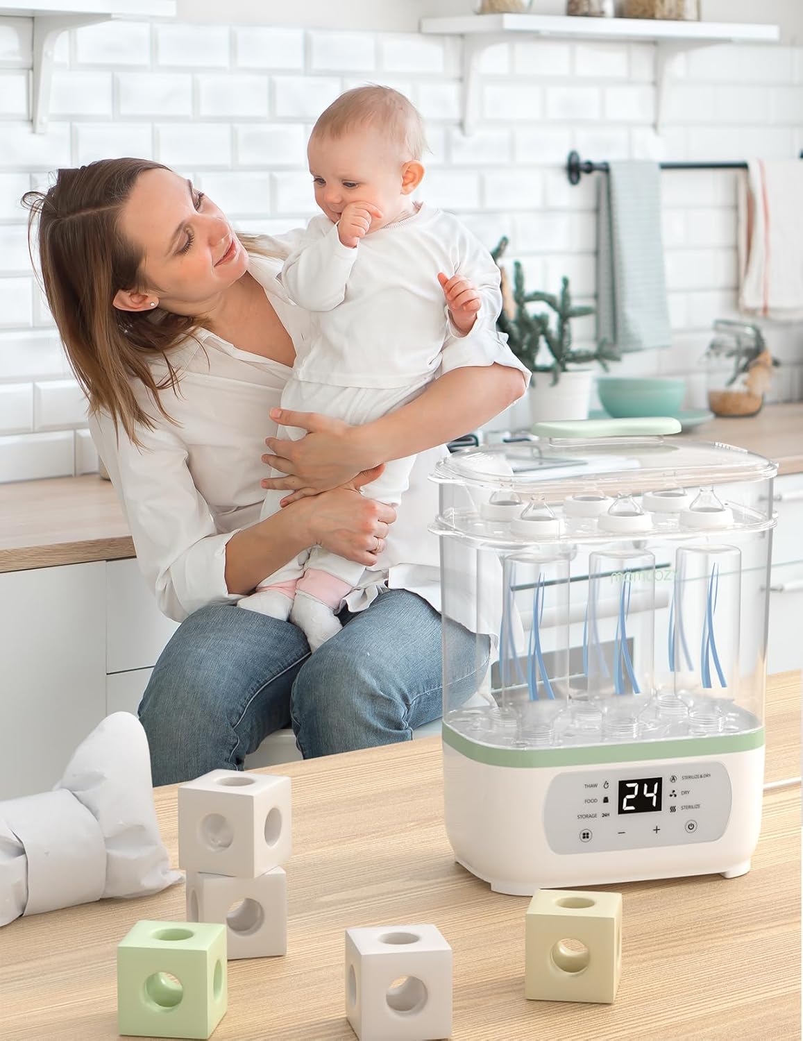 Momcozy 3 Layers Fast Bottle Sterilizer and Dryer