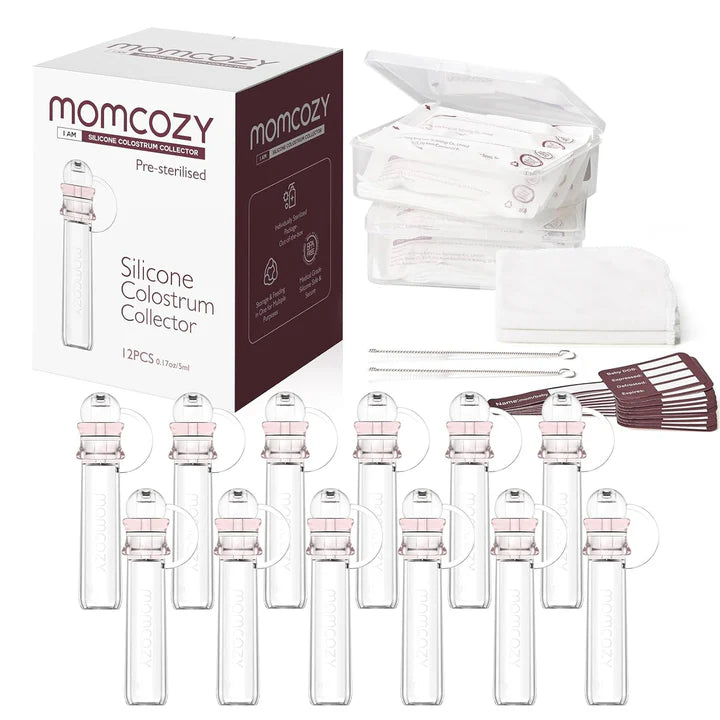 Momcozy Silicone Colostrum Collector - Pre-Sterilized, BPA-Free (12 Pack)