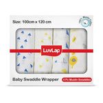 Luv Lap - Muslin Swaddle Set of 4 - Triangle