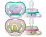 Philips Avent Ultra Air Soother – Girl – 0-6m – 2 Pcs