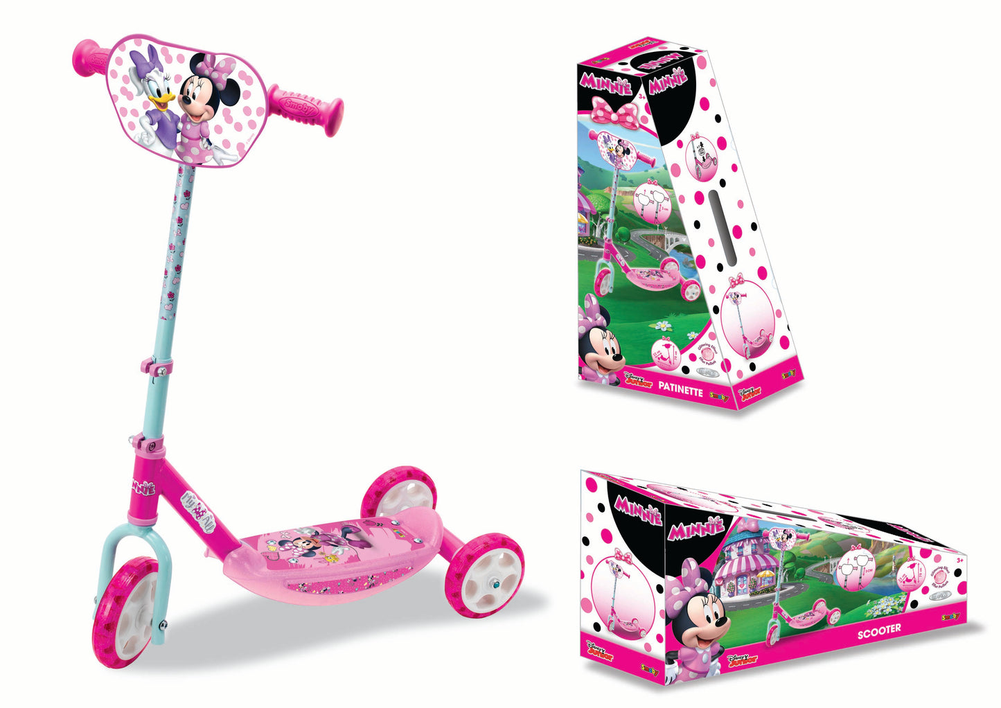 Smoby - Disney Minnie Mouse 3 wheels scooter