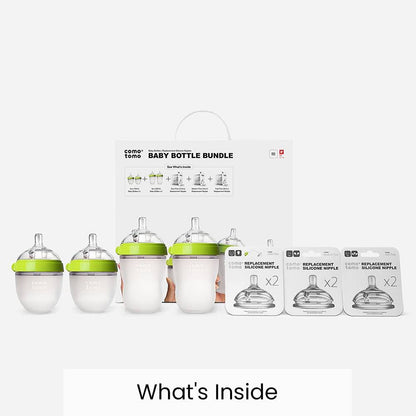 Comotomo - Baby Bottle Bundle Green