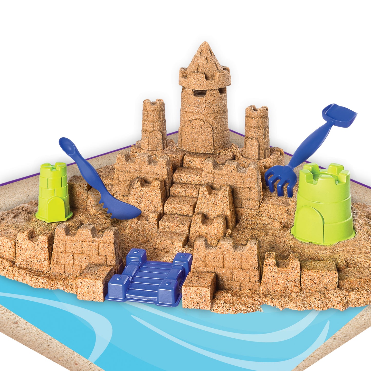 Kinetic Sand Beach Sand Kingdom (3lbs)