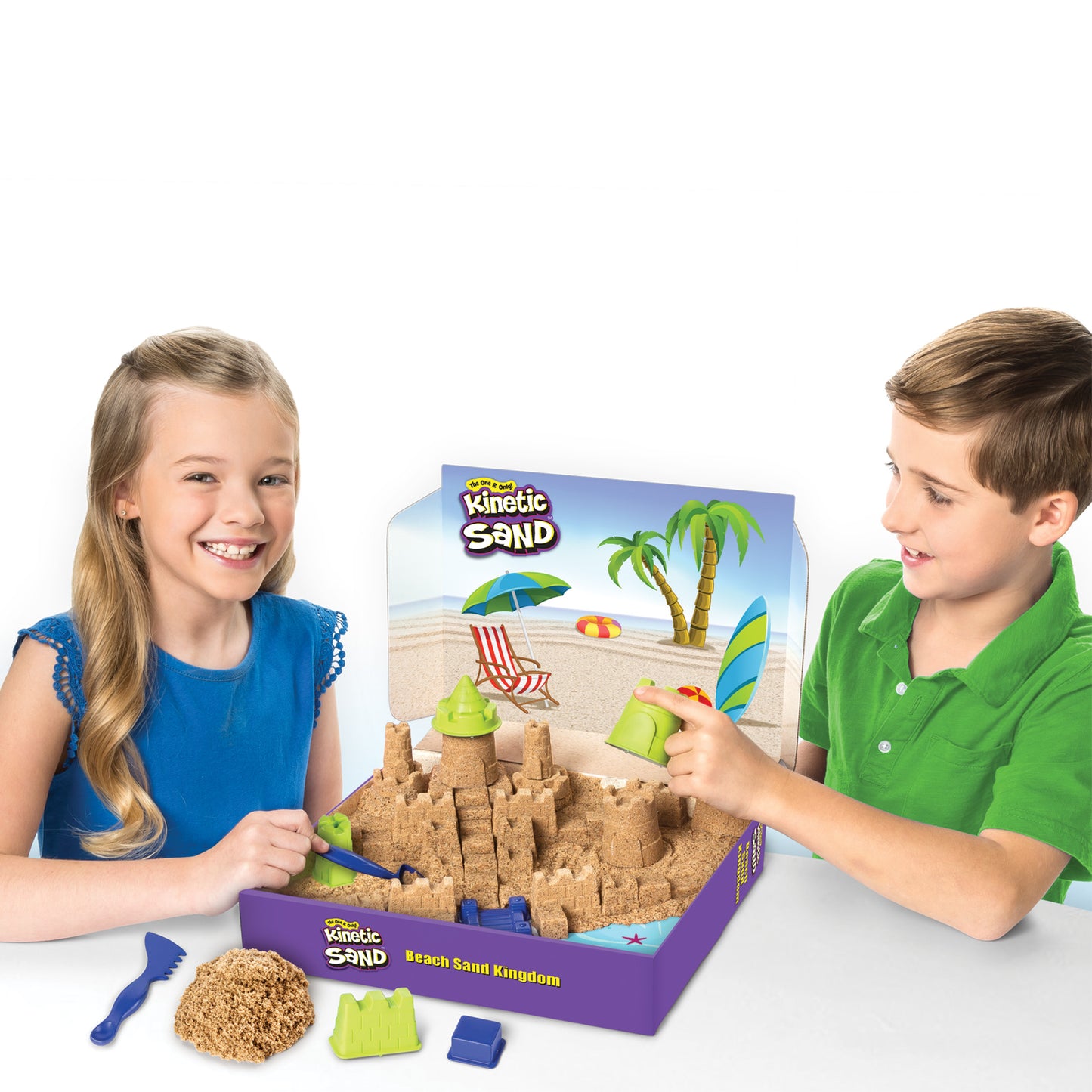 Kinetic Sand Beach Sand Kingdom (3lbs)