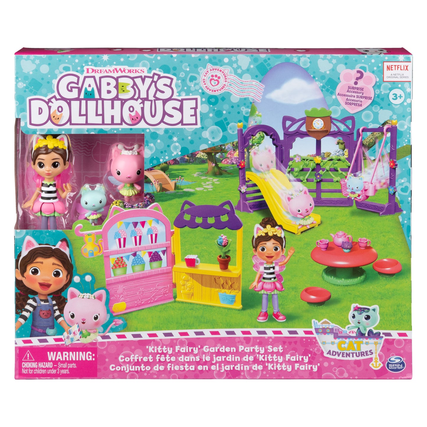 Gabby’s Dollhouse Kitty Fairy Garden Party Playset