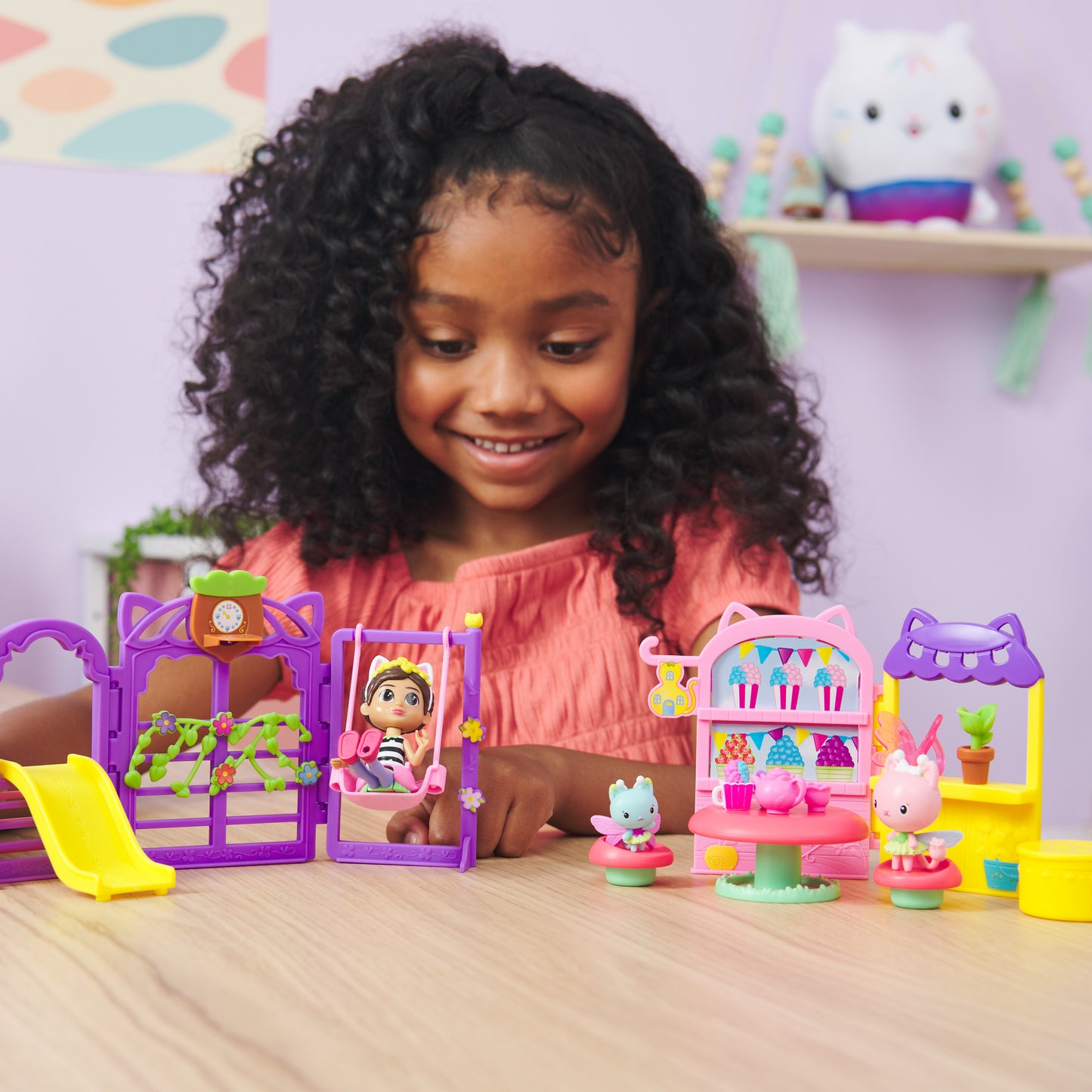 Gabby’s Dollhouse Kitty Fairy Garden Party Playset