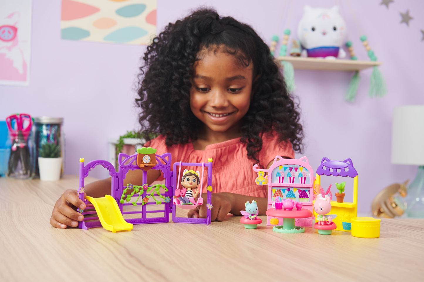 Gabby’s Dollhouse Kitty Fairy Garden Party Playset