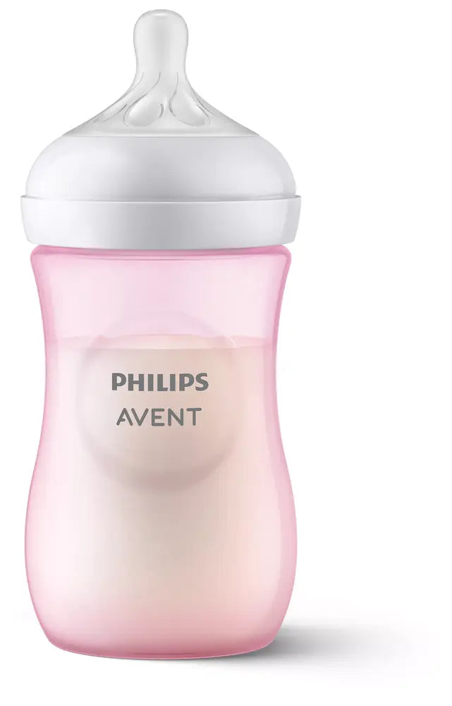 Philips Avent-Natural Response Baby Bottle 260 ml-Pastel Pink