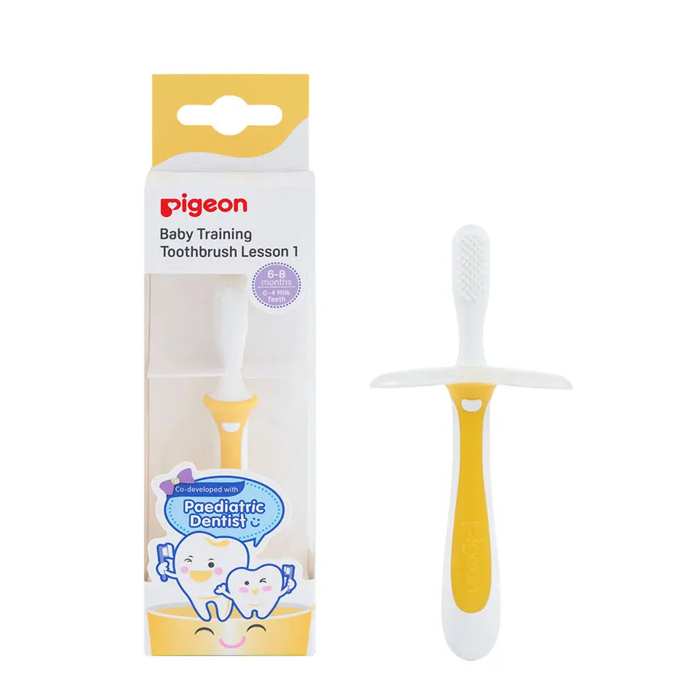 Pigeon Baby Training Toothbrush Lesson 1 - Yellow