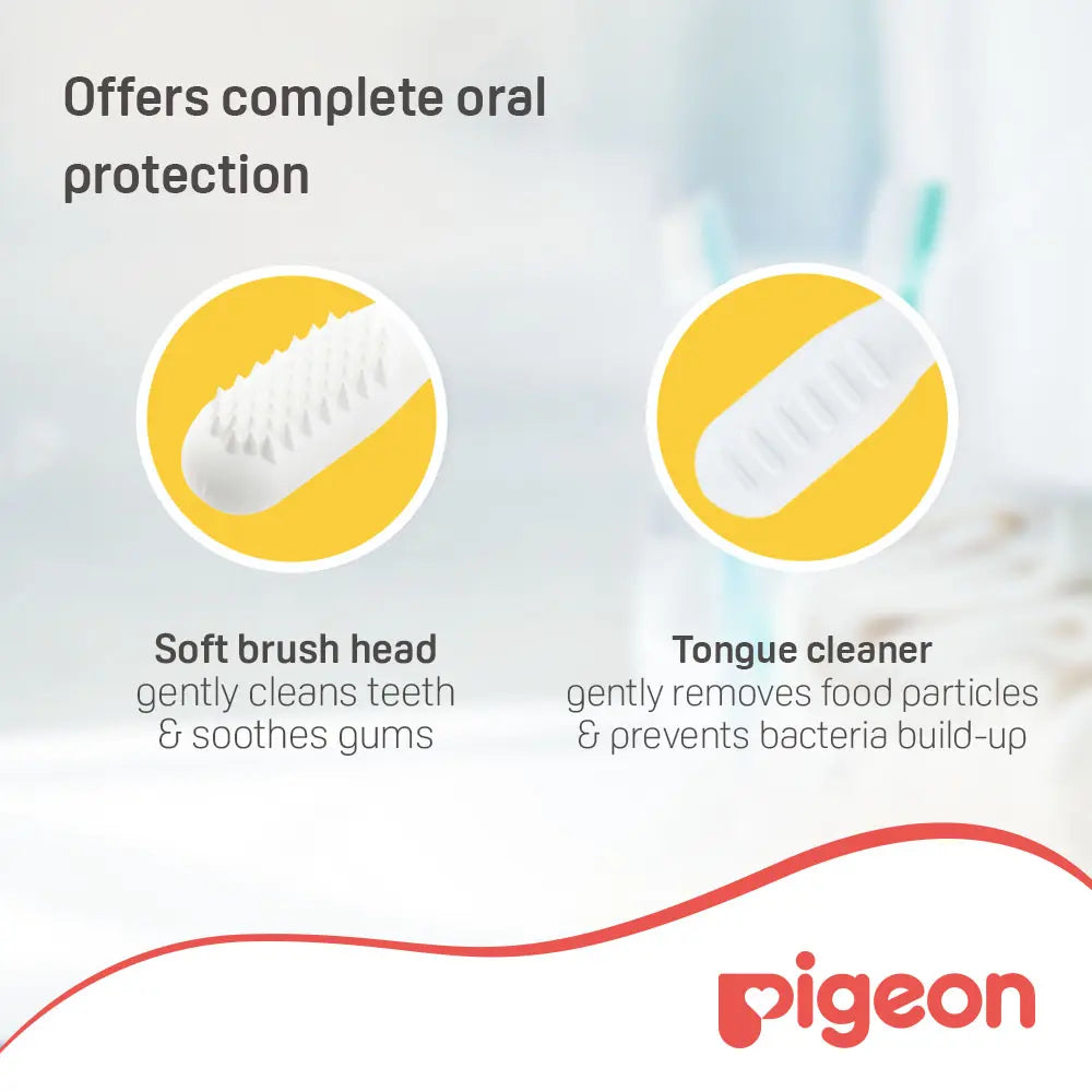 Pigeon Baby Training Toothbrush Lesson 1 - Yellow