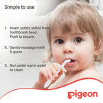 Pigeon Baby Training Toothbrush Lesson 2 - Orange